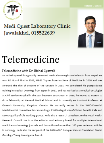 Telemedicine with Dr. Bishal Gyawali,